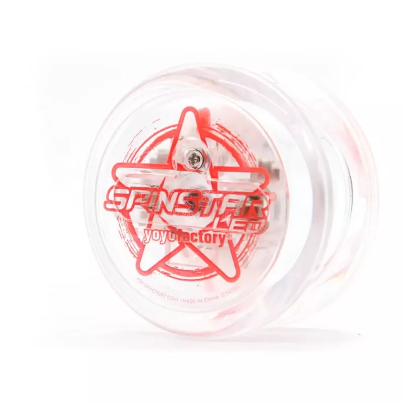 YoYoFactory Spinstar yo-yo per principianti e intermedi rosso luminoso al buio