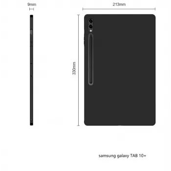 MRDISC cover posteriore per Samsung Galaxy Tab S10+ 5G 256 GB, nero TPU (MG-BCSGTABS105GSW)