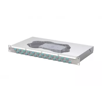 METZ CONNECT patch panel di giunzione 24xLC-Duplex OM3 1U 19 pollici 1504557724-E