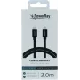 PowerRay cavo dati e ricarica USB-C a Lightning 3m nero tessuto intrecciato certificato MFi PR-DCCL300TBK