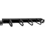 IT-BUDGET pannello passacavi 19 pollici con spazzola e 4 supporti metallici arretrati per cavi - 1U - nero (90ITBKDFPMBV1HES)