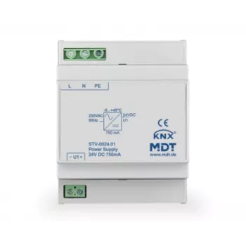 MDT STV-0024.01 alimentatore bus 4TE guida DIN 24V DC 750mA