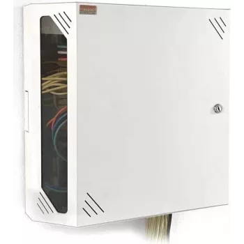 IT-BUDGET armadio rack a parete 19 pollici - installazione verticale salvaspazio 19 pollici - 3U+2U - bianco (90ITBV19WS3W)