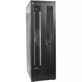 IT-BUDGET armadio rack SRK - 38U - 800x1000 mm - doppie porte perforate anteriore e posteriore - canaline passacavi - montato - nero 99ITB19SRK38810DTSNM