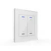 MDT BE-GTL20W.A1 pulsante in vetro II Light 2 canali RGB-W bianco tapparella/avvolgibile