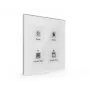 MDT BE-GTT4W.01 pulsante in vetro Plus 4 canali bianco con sensore di temperatura