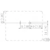 METZ BTR NETCOM OpDAT ADT piastra adattatore vuota per 4x SC simplex / 2x LC duplex, bianco puro 1501100000HC