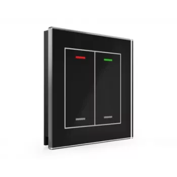 MDT Glass Push-button II Light 2 canali RGBW nero BE-GTL20S.01S
