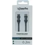 PowerRay cavo dati USB-C a Lightning 0,2m grigio tessuto PR-DCCL020TGY