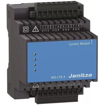 Janitza 800-CT8-A modulo di misura corrente multicanale, 8 canali, 1A/5A, guida DIN 5231230