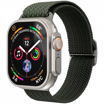 VONMÄHLEN Loop intrecciato per Apple Watch 40/41/42mm, oliva