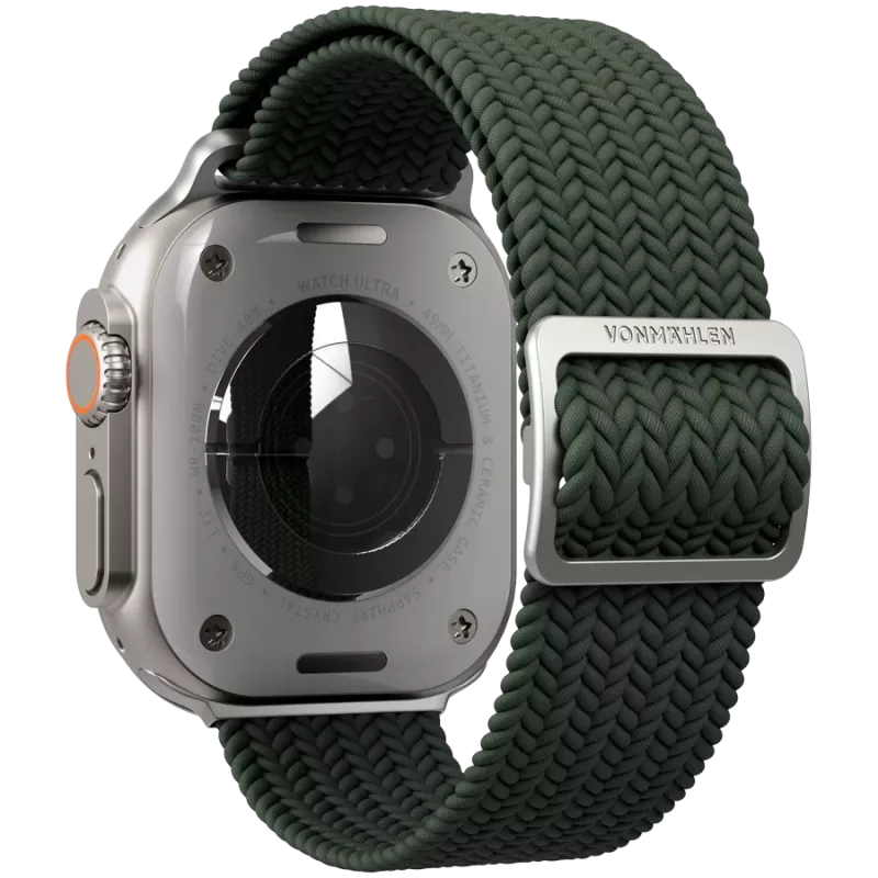 VONMÄHLEN Loop intrecciato per Apple Watch 40/41/42mm, oliva