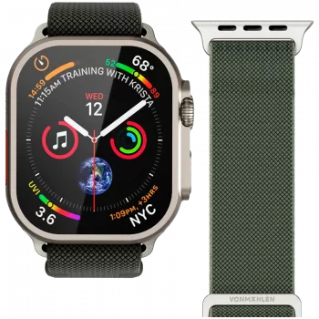 VONMÄHLEN Classic Nylon Loop 44, 45, 46, 49mm taglia unica, oliva