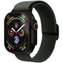 VONMÄHLEN Woven Loop per Apple Watch 40/41/42mm, oliva nero