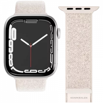 VONMÄHLEN Fitness Loop 2 cinturino per Apple Watch 44/45/46/49mm, crema