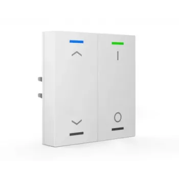 MDT BE-TAL55T2.C1 KNX tasto Light 55 2 canali RGB-W sensore di temperatura bianco puro lucido