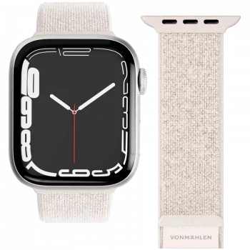 VONMÄHLEN Fitness Loop 2 cinturino per Apple Watch 40/41/42mm, crema
