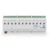 MDT AKI-1216.04 KNX attuatore di commutazione, 12 canali, 12 TE guida DIN, 16/20 A, 230 V AC, carico capacitivo 200 µF
