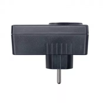 H-Tronic 1114730 limitatore di corrente di spunto SCL 3680 IP20, 16 A, 3680 W, adattatore spina Schuko, nero