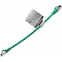 IT-BUDGET cavo patch premium in rame massiccio - Flex AWG 26 - Cat.8.1 - 2000 MHz - halogen-free - PoE+ - 40 Gbit - verde - 0,25 m (90ITBFLEX81PK025GR)