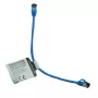 IT-BUDGET Cavo patch Ethernet slim Cat.8.1, S/FTP, 40Gbps, 2000MHz, LSZH, PoE+, blu, 0,5m 90ITBSLIM81PK050B