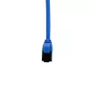 IT-BUDGET Cavo patch Ethernet slim Cat.8.1, S/FTP, 40Gbps, 2000MHz, LSZH, PoE+, blu, 0,5m 90ITBSLIM81PK050B