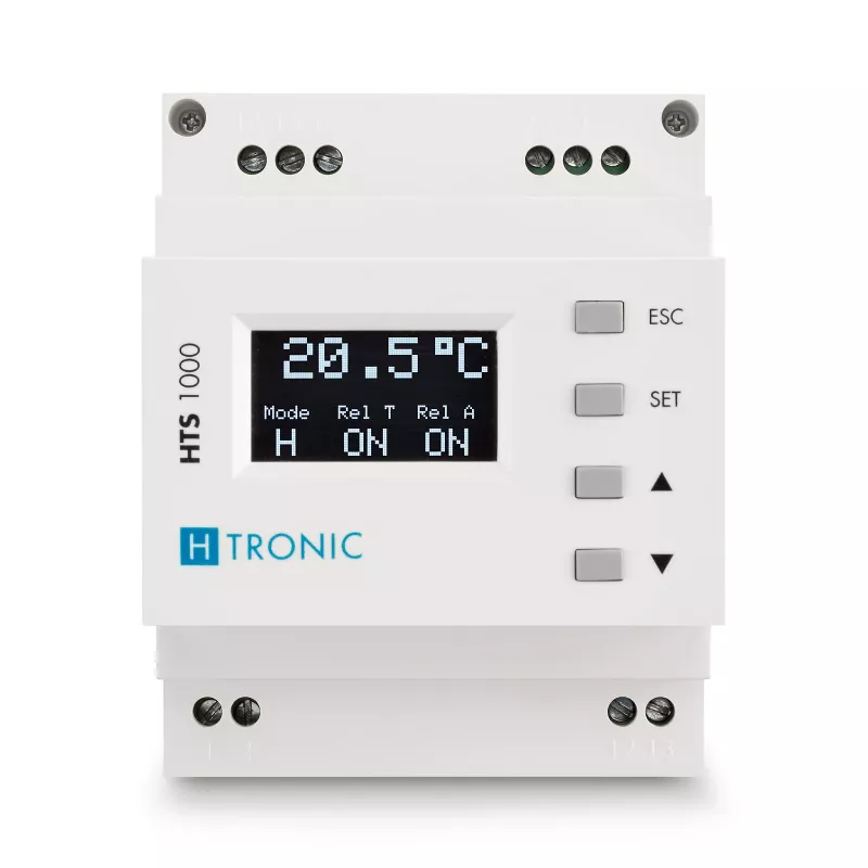 H-TRONIC HTS 1000 Termostato per guida DIN -99°C a +850°C 1114690