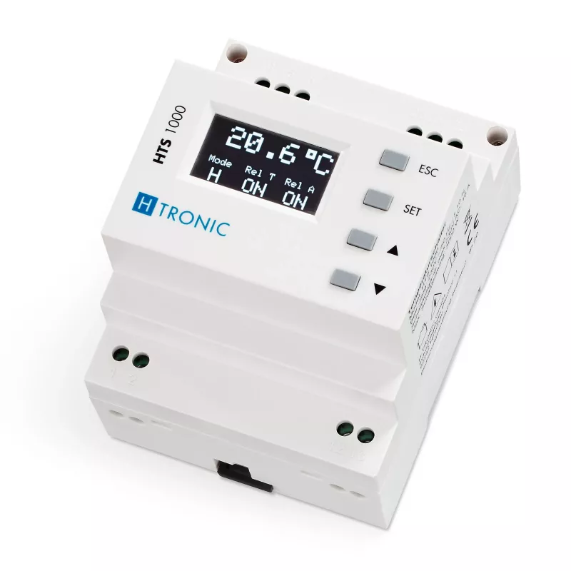 H-TRONIC HTS 1000 Termostato per guida DIN -99°C a +850°C 1114690