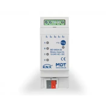 MDT BE-04024.02 ingresso binario 4 canali 2TE REG 24V AC/DC