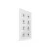 MDT BE-GT08W.01 KNX Glass Tastsensor Plus, 8 canali, bianco