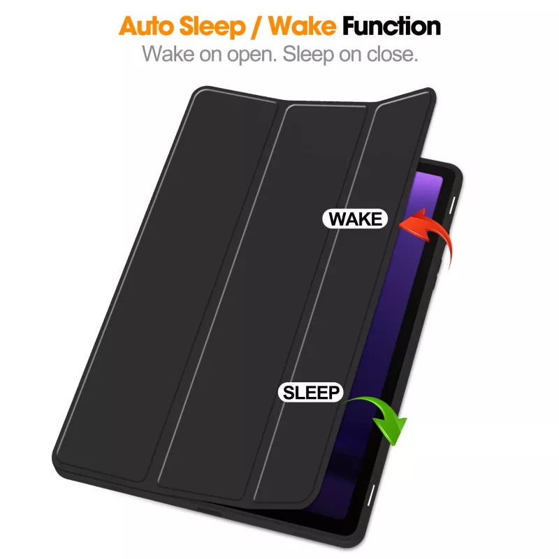 MRDISC Flip Cover per Samsung Galaxy Tab S10+ 5G, nero TPU MG-FLIPSGTSGB9SW