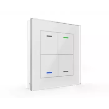 MDT BE-GTL40W.01 Glass Switch II Light 4-fach bianco