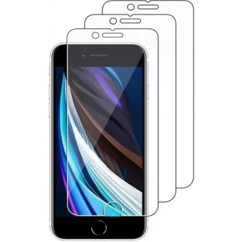 JETech pellicola protettiva in vetro temperato per iPhone SE 3/2 (2022/2020) 4,7 inch - confezione da 3, 9H, 2.5D, compatibile con custodia
