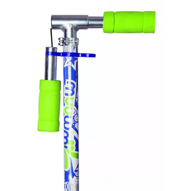 MUUWMI KiddyScooter Racing monopattino a 3 ruote, blu