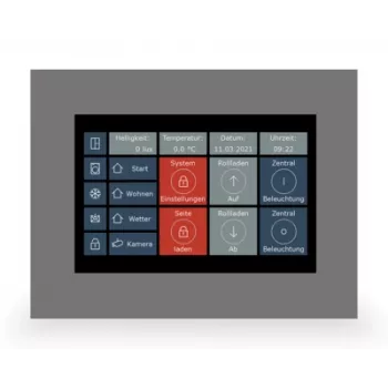 MDT VC-0701.04 Touchpanel VisuControl 7 inch KNX controller ambiente, nero