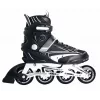MUUWMI AU 442 pattini inline, taglia EU 42, nero/bianco, cuscinetti ABEC 7, ruote 80mm, telaio in alluminio