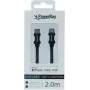 PowerRay cavo USB-C a Lightning MFi intrecciato 2m nero PR-DCCL200TBK
