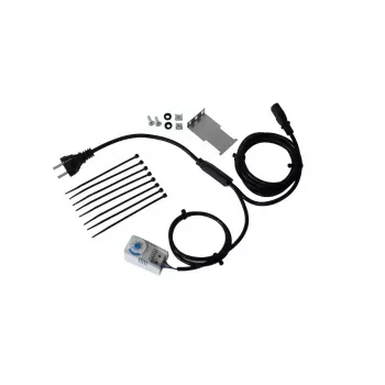 IT-BUDGET kit di montaggio ventola con termostato, supporto, cavo e materiale di montaggio - regolabile 0-60°C (90ITBTKD180603KTH)