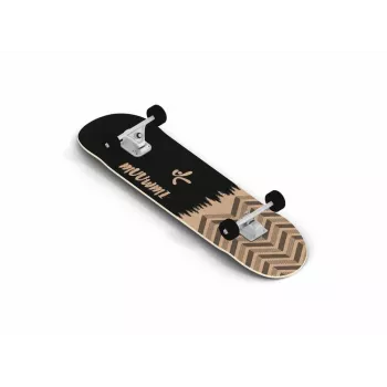 MUUWMI AU 541 skateboard completo, deck in acero canadese 31 x 8 pollici, cuscinetti ABEC 7, motivo bosco