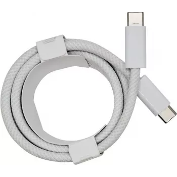 PowerRay cavo USB-C a USB-C 240W in nylon intrecciato, 2 m, bianco, bulk 4260357351163