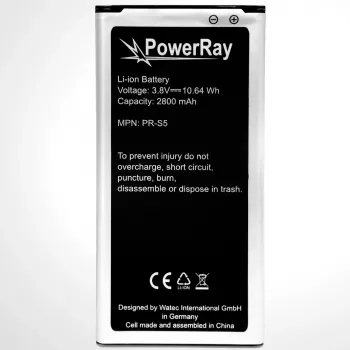 PowerRay batteria ricaricabile PR-S5 per Samsung Galaxy S5, 2800 mAh, bulk (PR-S5)