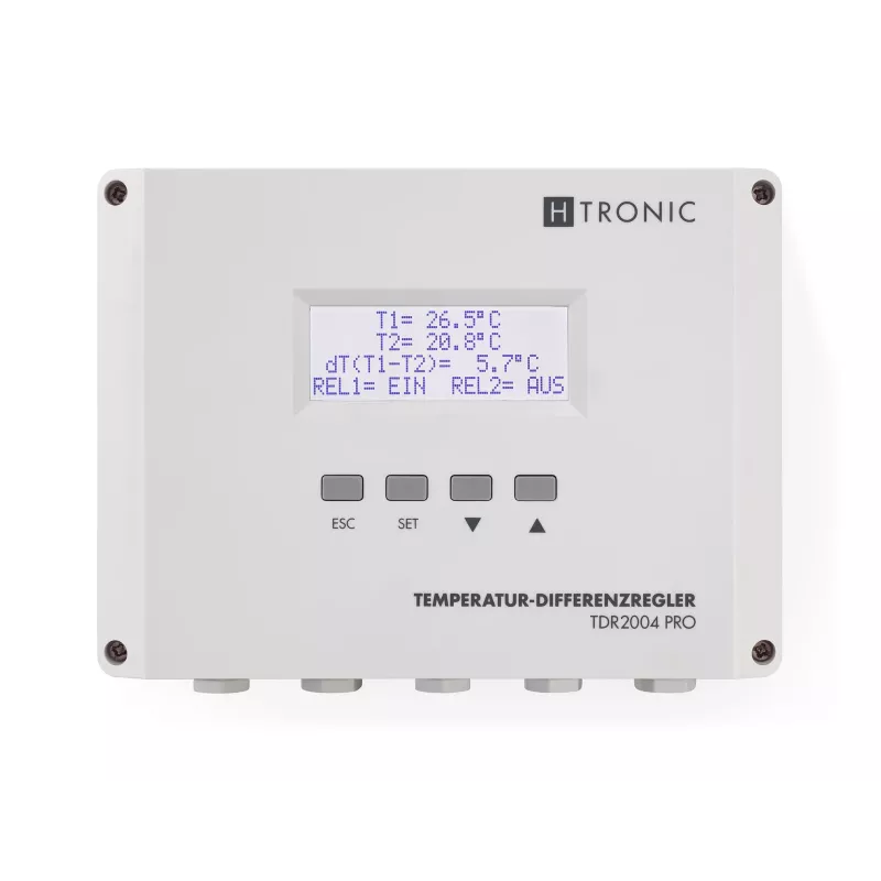 H-Tronic TDR 2004 PRO regolatore differenziale di temperatura, da -99 a +850 °C 1114770
