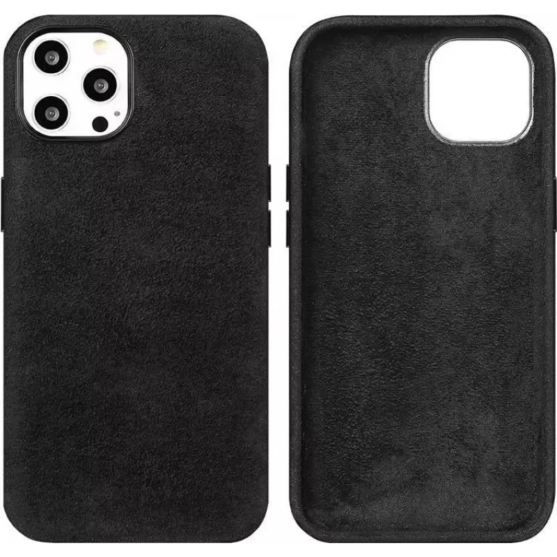 CYOO custodia in Alcantara per Apple iPhone 13 Pro Max – nero CY122561