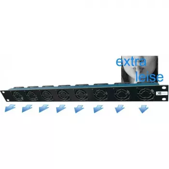 Liebernetz 19-SILENT unità ventola - uscita orizzontale - flusso d'aria 50 m³/h - 1U - 12V DC - super silenziosa 15 dB - nero (90LN19LUE1HE8BRS)