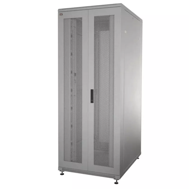 IT-BUDGET rack server 19 inch SRK - 42U - LxP 800x1000 mm - doppie porte perforate anteriore + posteriore - canaline passacavi - montato - grigio chiaro (99ITB19SRK42810DTGNM)