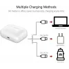CY122590 custodia di ricarica di ricambio per Apple AirPods 3ª generazione, ricarica wireless e Lightning, bianco
