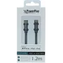 PowerRay cavo USB-C a Lightning certificato MFi in treccia 1,2 m grigio PR-DCCL120TGY