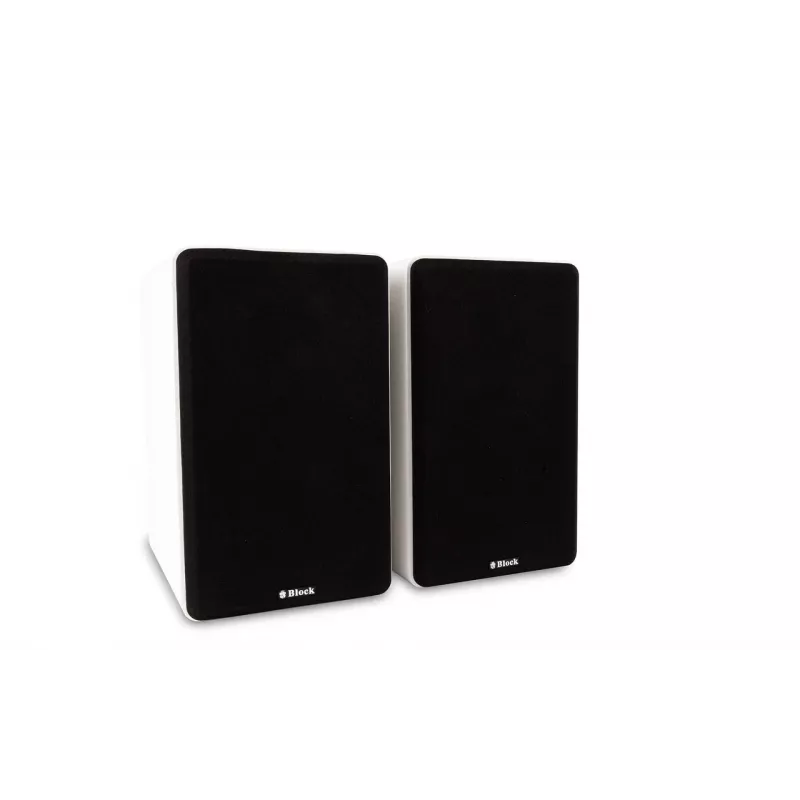 AUDIOBLOCK S-250 WS diffusore passivo da scaffale a 2 vie, coppia, bianco, 50 W RMS, 4 Ohm, bass reflex AB2701-004