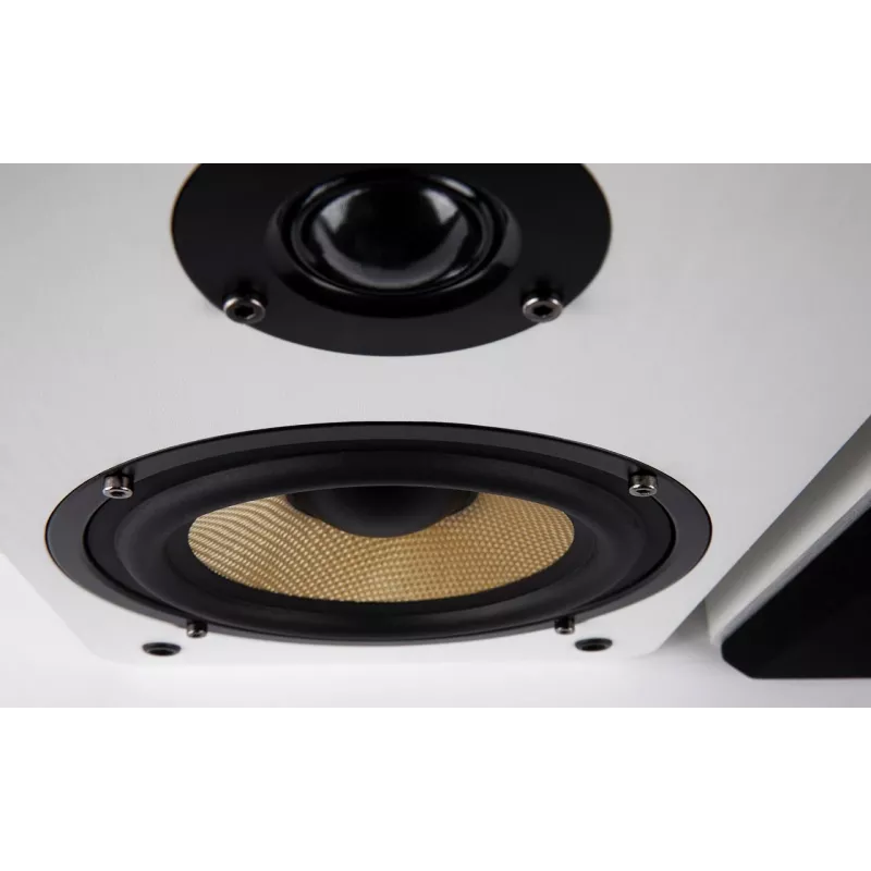 AUDIOBLOCK S-250 WS diffusore passivo da scaffale a 2 vie, coppia, bianco, 50 W RMS, 4 Ohm, bass reflex AB2701-004