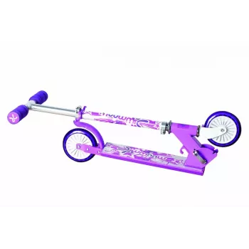MUUWMI KiddyScooter Racing monopattino per bambini 3 ruote, rosa